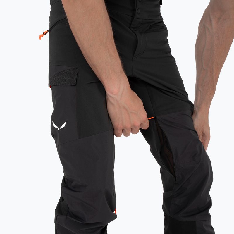 Vyriškos softshell kelnės Salewa Sella DST Hyb black out 5