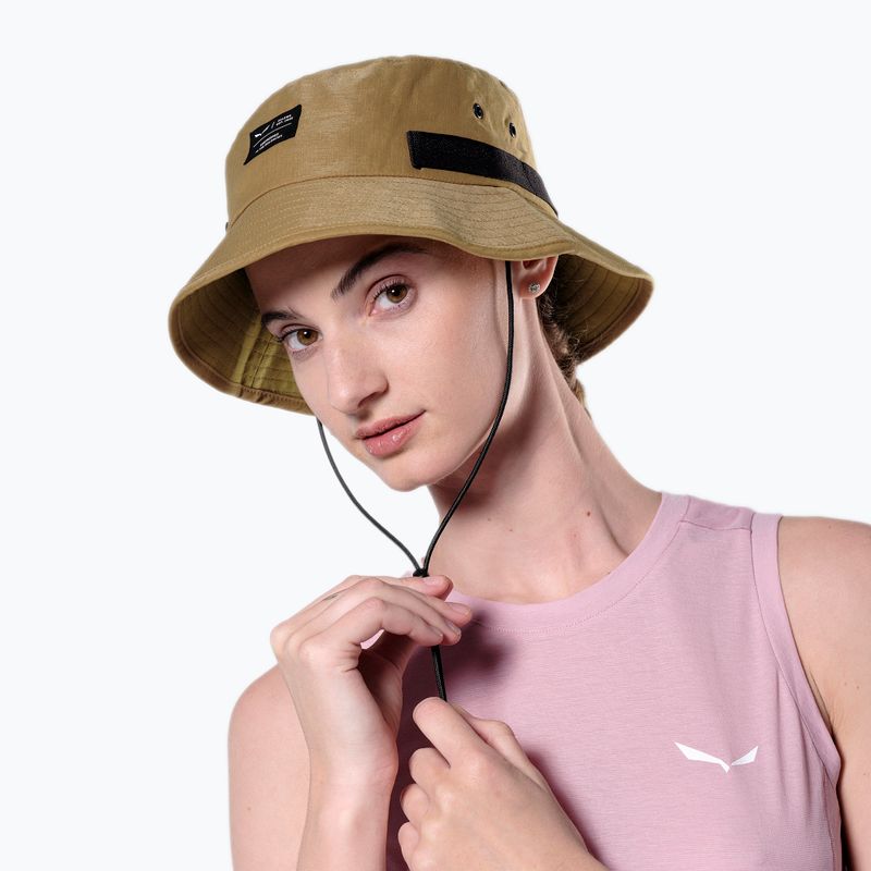 Salewa Puez Hemp Brimmed golden brown kepurė 2