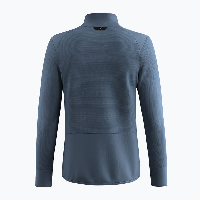 Vyriškas žygio džemperis Salewa Puez Waffle Hyb PL HD java blue 9