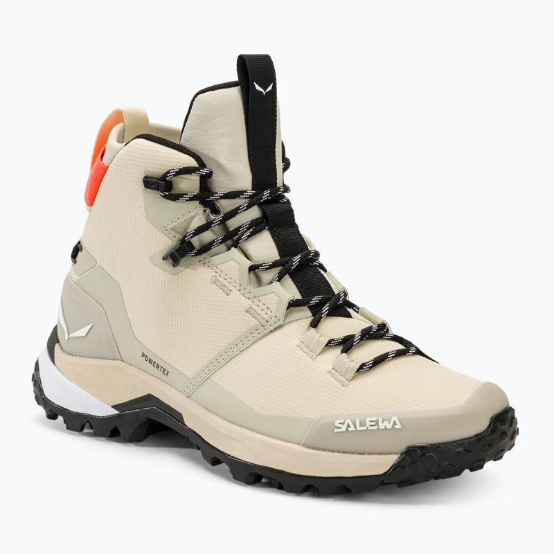 Moteriški žygio batai Salewa Puez Mid Ptx oatmeal/oatmeal