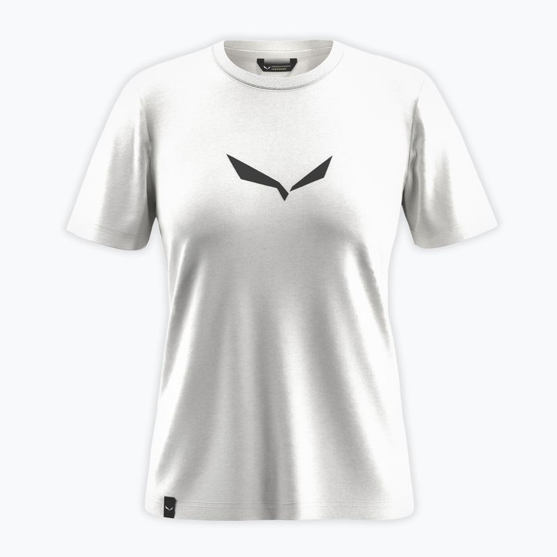 Moteriški marškinėliai Salewa Solid Dry white new logo