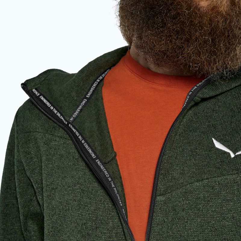 Vyriškas trekinginis džemperis Salewa Puez Rocca Polarlite Hood dark olive 4
