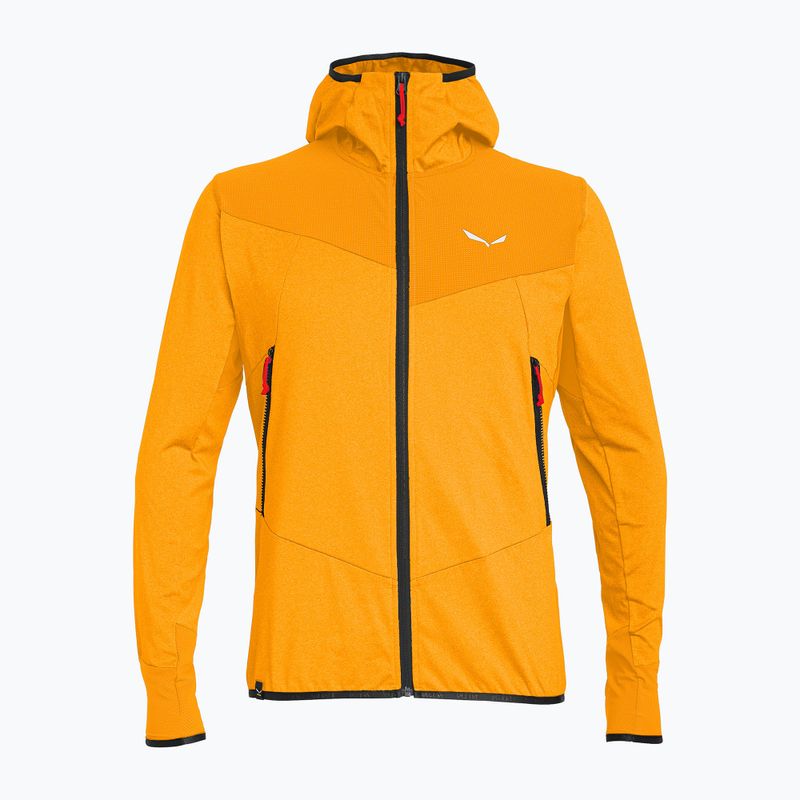 Vyriškas trekingo džemperis Salewa Agner Hybrid PL/DST FZ Hoody turmeric melange/0910