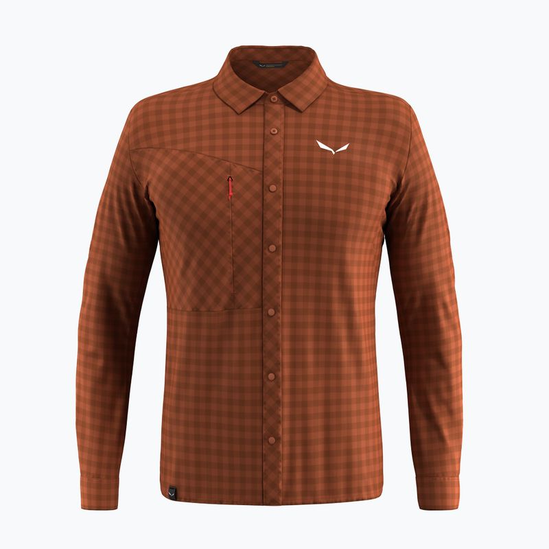 Vyriški marškiniai Salewa Puez Dry L/S bombay brown