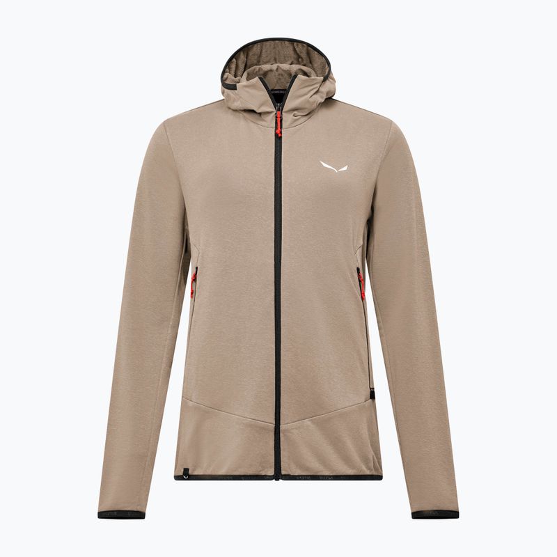 Moteriškas žygio džemperis Salewa Agner Hemp 2 Hooded quicksand 7