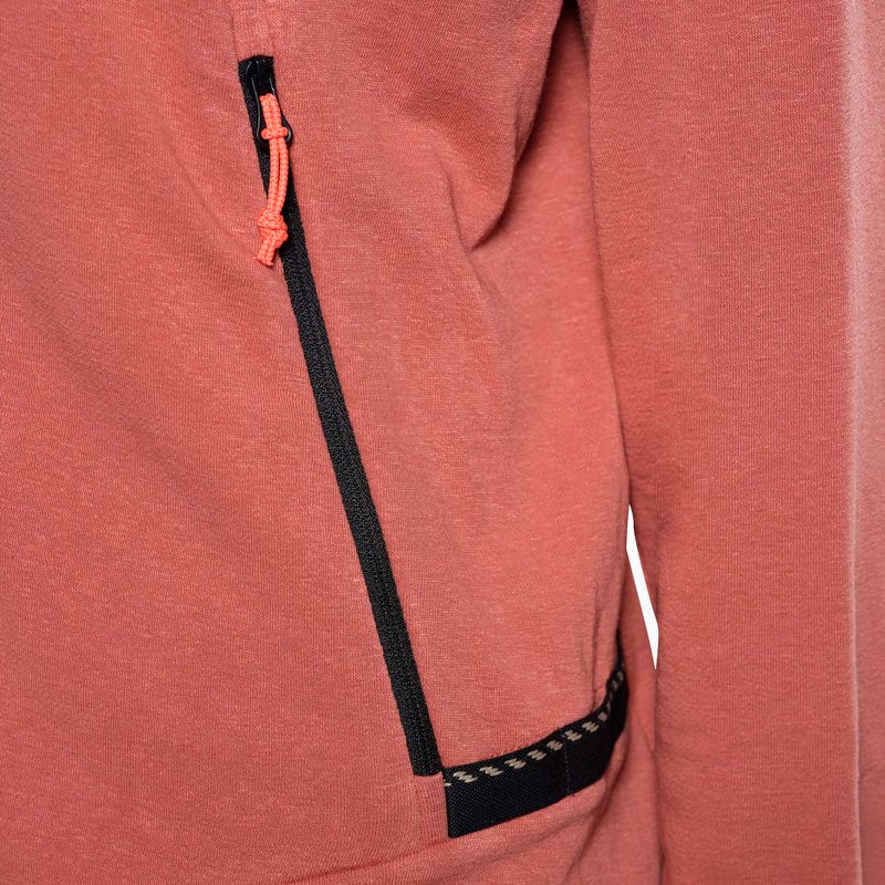 Moteriškas žygio džemperis Salewa Agner Hemp 2 Hooded etruscan red 5