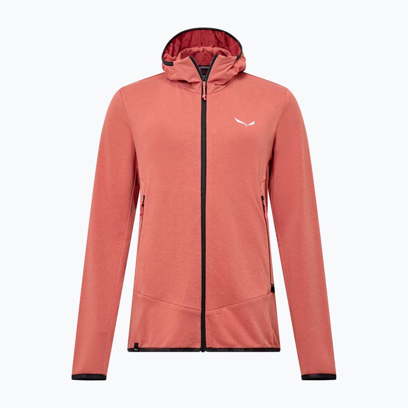 Moteriškas žygio džemperis Salewa Agner Hemp 2 Hooded etruscan red 7