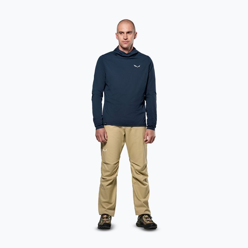 Vyriškas žygio džemperis Salewa Puez Sun Hoodie navy blazer 2