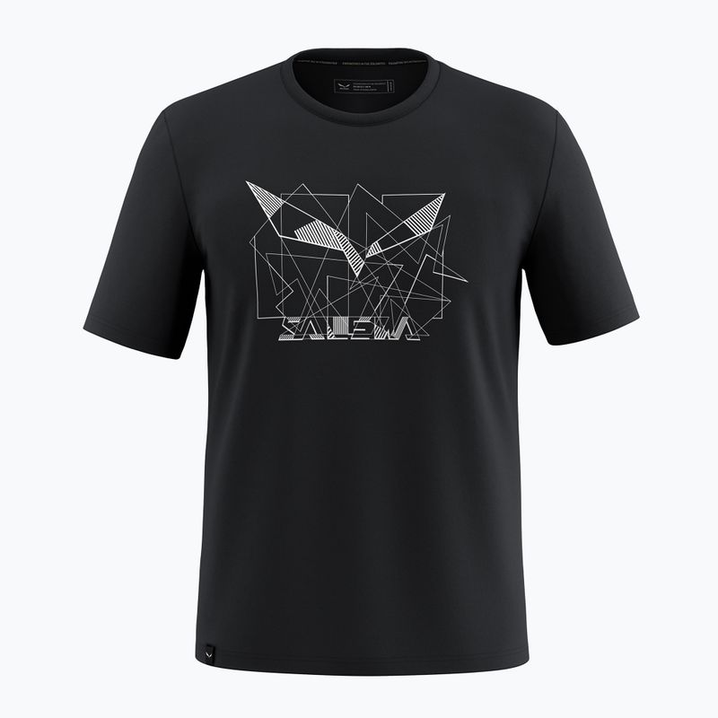 Vyriški marškinėliai Salewa Eagle Geometric black out