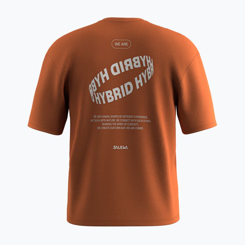 Vyriški marškinėliai Salewa Eagle Hybrid Loose bombay brown 2