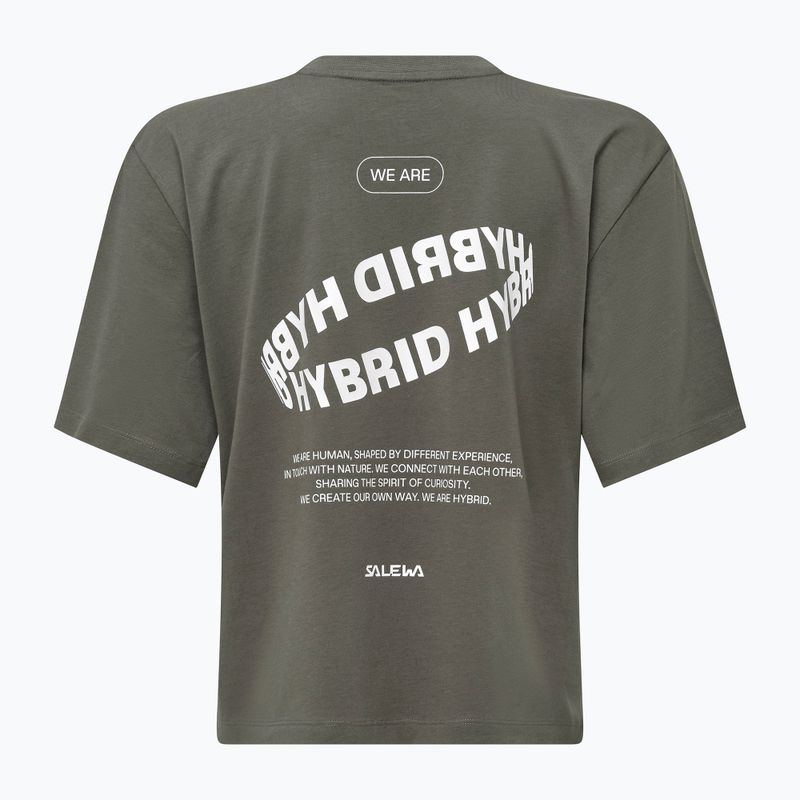 Moteriški marškinėliai Salewa Eagle Hybrid Loose faded green 2