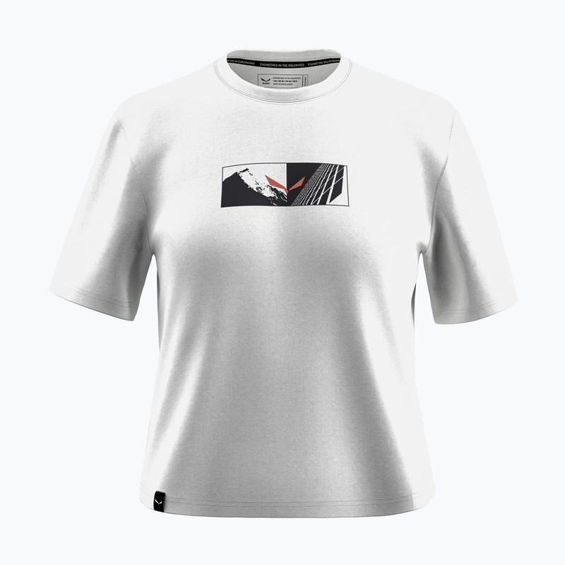 Moteriški marškinėliai Salewa Eagle Hybrid Loose optical white