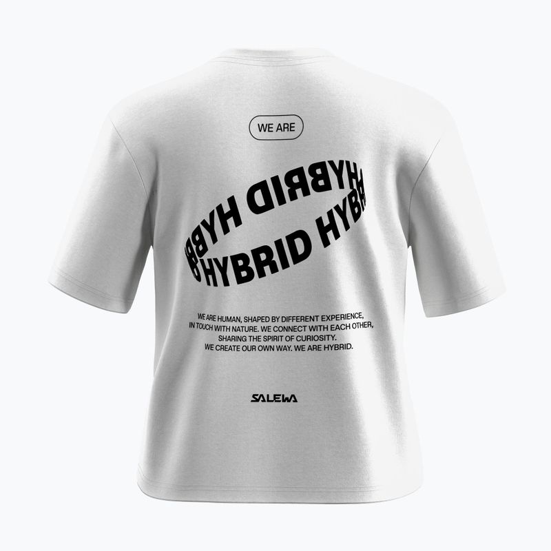 Moteriški marškinėliai Salewa Eagle Hybrid Loose optical white 2
