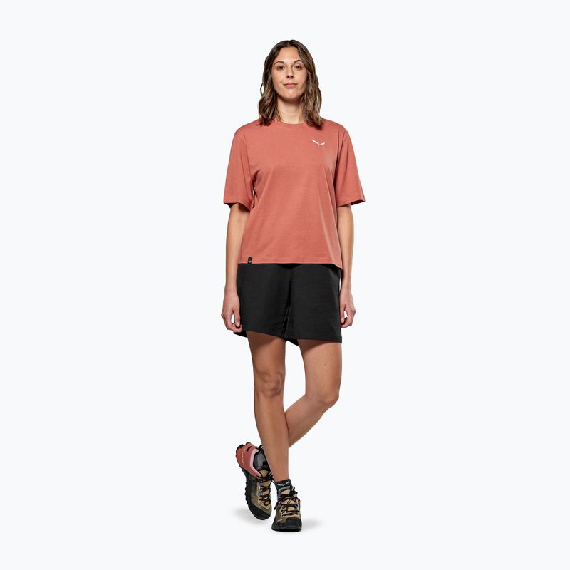 Moteriški marškinėliai Salewa Eagle Sunset Loose etruscan red 2