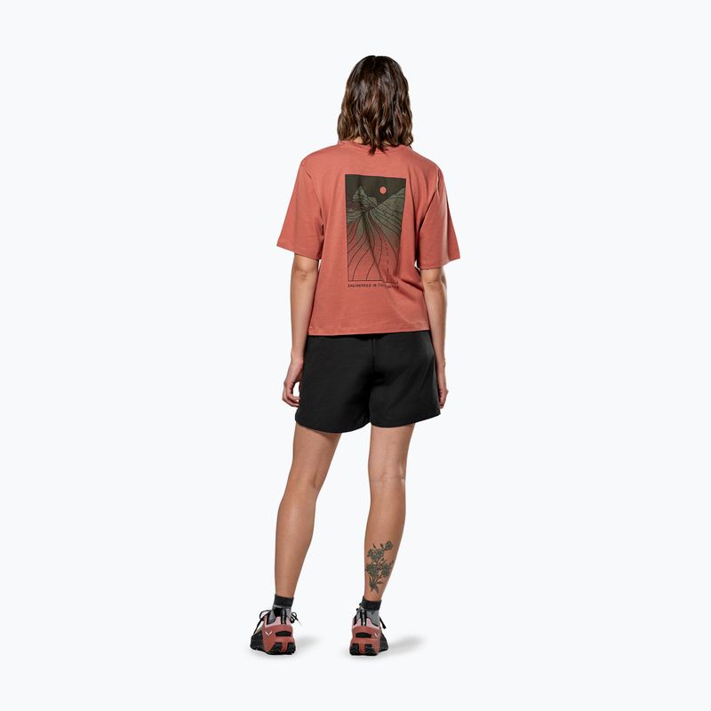 Moteriški marškinėliai Salewa Eagle Sunset Loose etruscan red 3