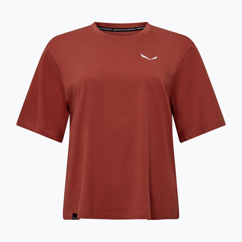 Moteriški marškinėliai Salewa Eagle Sunset Loose etruscan red 5