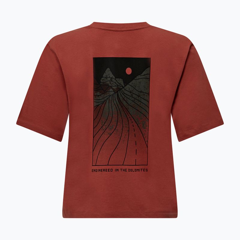 Moteriški marškinėliai Salewa Eagle Sunset Loose etruscan red 6