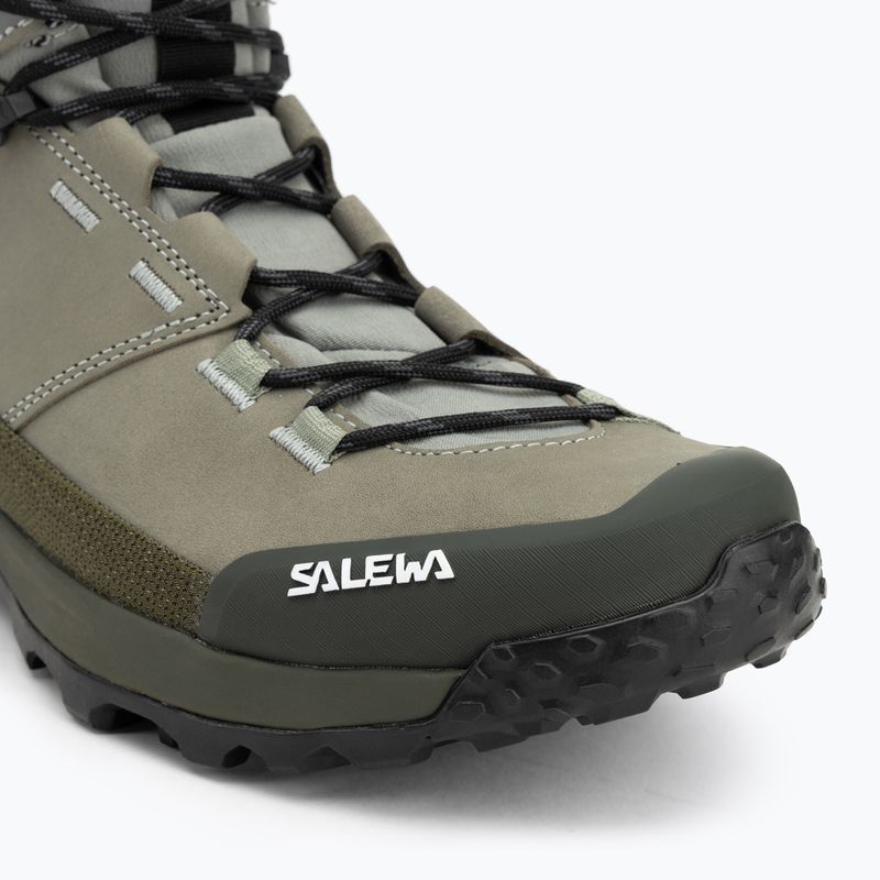 Vyriški žygio batai Salewa Puez Leather Mid Ptx shadow / dark olive 7