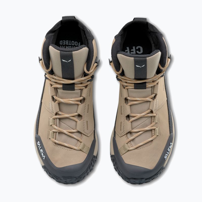 Moteriški žygio batai Salewa Puez Leather Mid Ptx quicksand / onyx 10