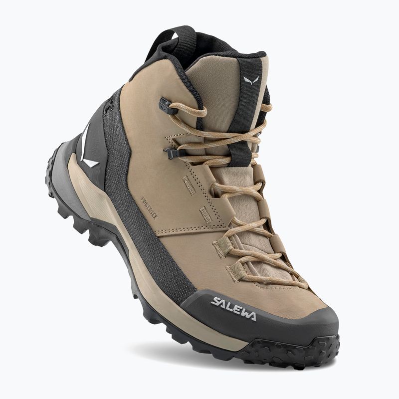 Moteriški žygio batai Salewa Puez Leather Mid Ptx quicksand / onyx 12