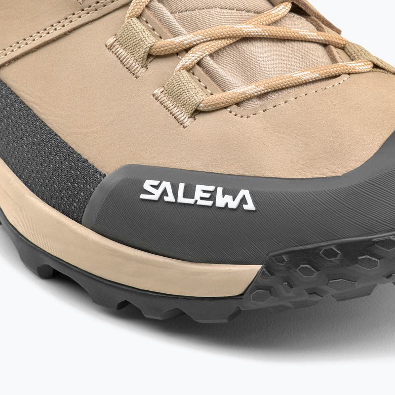 Moteriški žygio batai Salewa Puez Leather Mid Ptx quicksand / onyx 15