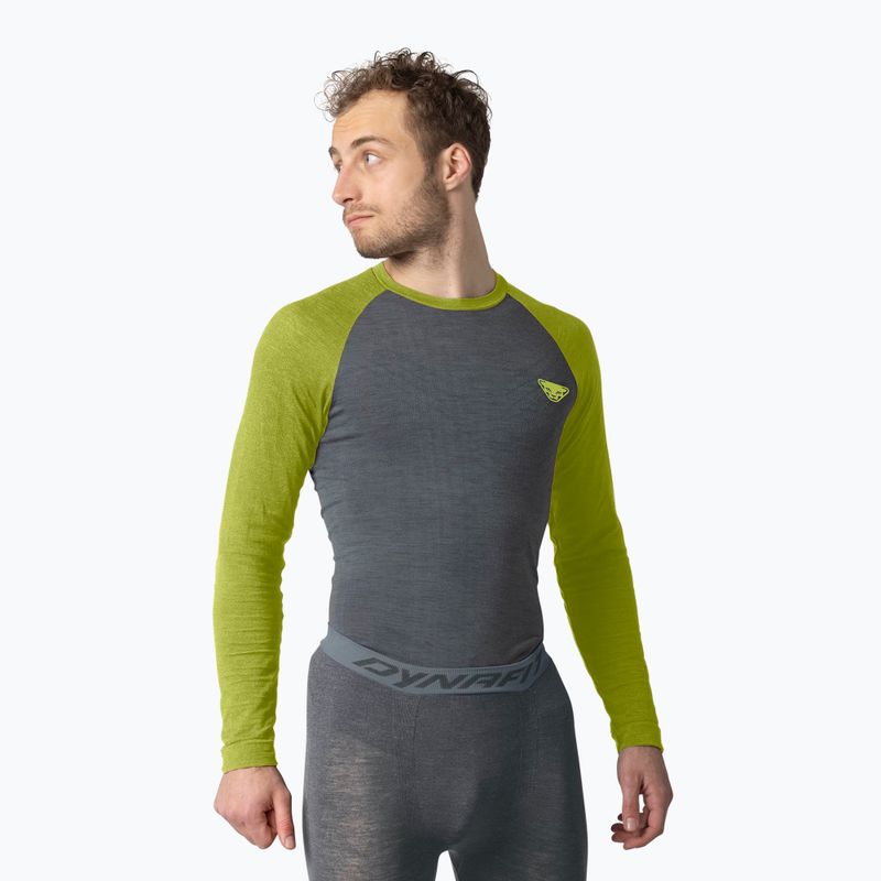 Vyriški termoaktyvūs marškinėliai DYNAFIT Tour Light Merino golden lime