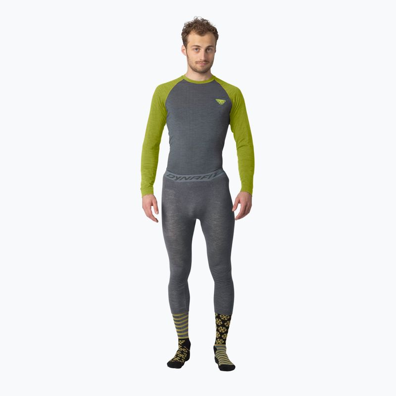 Vyriški termoaktyvūs marškinėliai DYNAFIT Tour Light Merino golden lime 2