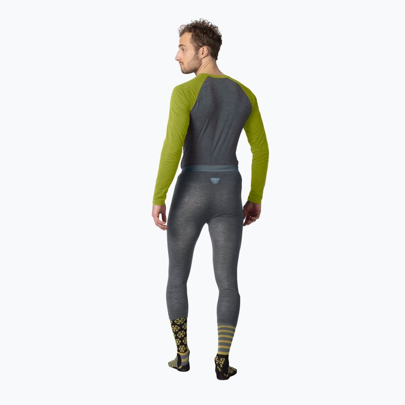 Vyriški termoaktyvūs marškinėliai DYNAFIT Tour Light Merino golden lime 3