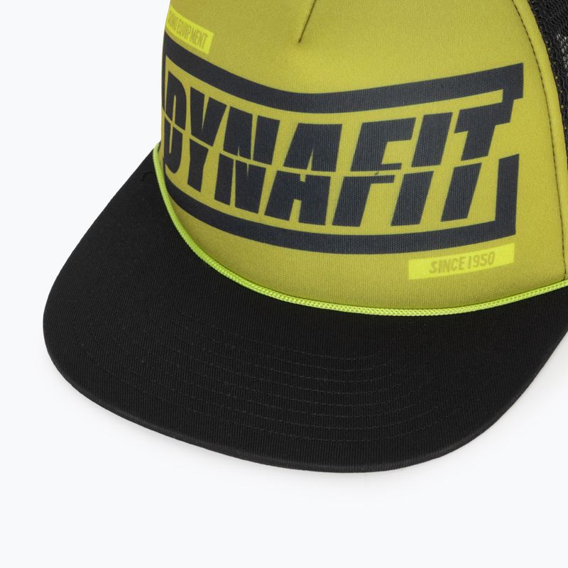 Kepurė su snapeliu DYNAFIT Graphic Trucker golden lime/tabloid 3