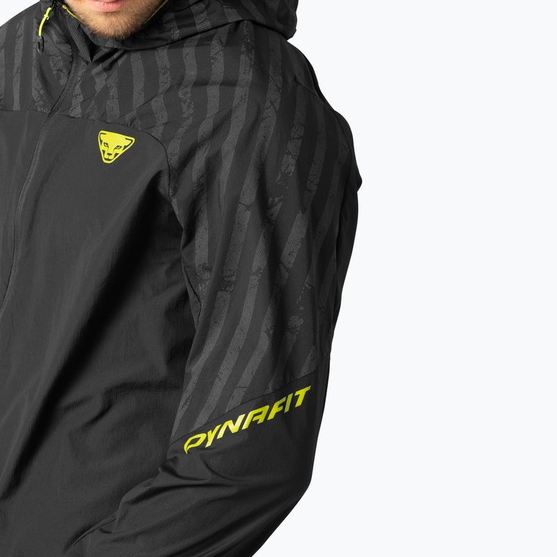 Vyriška bėgimo striukė DYNAFIT Trail Reflective Wind black out/5A30 5
