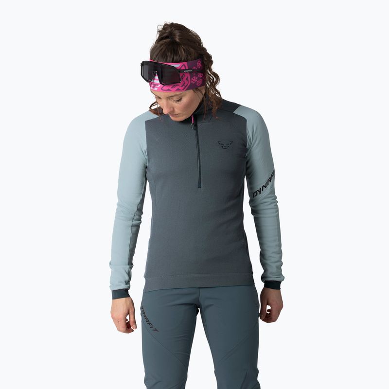 Moteriškas skitūrinis džemperis DYNAFIT Blacklight Thermal 1/2 Zip cloud blue