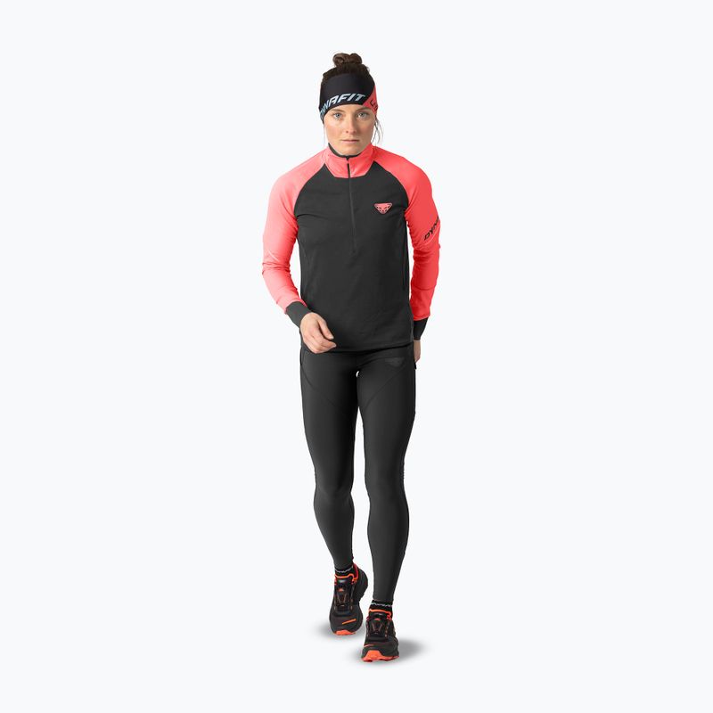 Moteriškas bėgimo džemperis DYNAFIT Alpine 1/2 Zip Tee ultra coral/0910 2