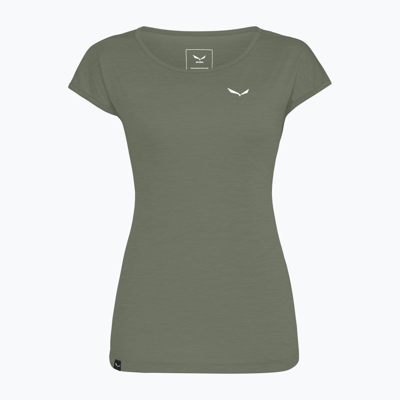 Moteriški marškinėliai Salewa Puez Melange Dry faded green melange