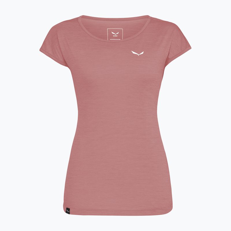 Moteriški marškinėliai Salewa Puez Melange Dry desert pink melange