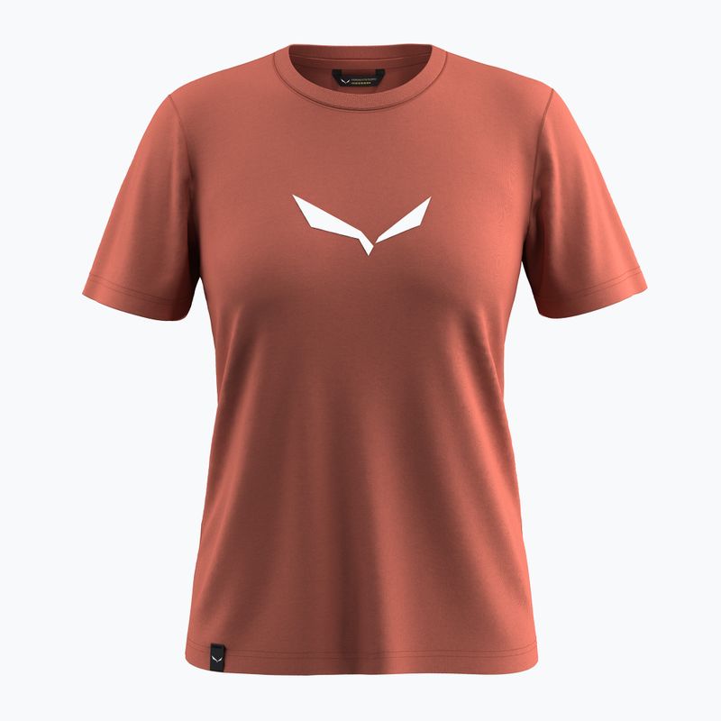 Moteriški marškinėliai Salewa Solid Dry etruscan red