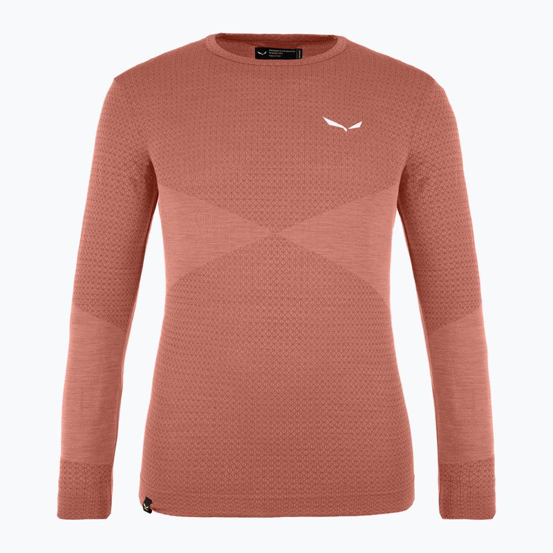 Vaikiški termoaktyvūs marškinėliai Salewa Zebru Med Warm AMR etruscan red