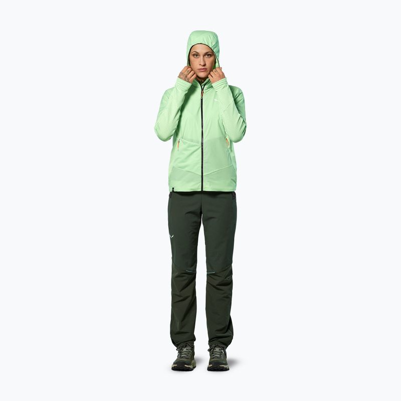 Moteriška striukė nuo vėjo Salewa Pedroc Polarlite Wind Hood pastel green 2
