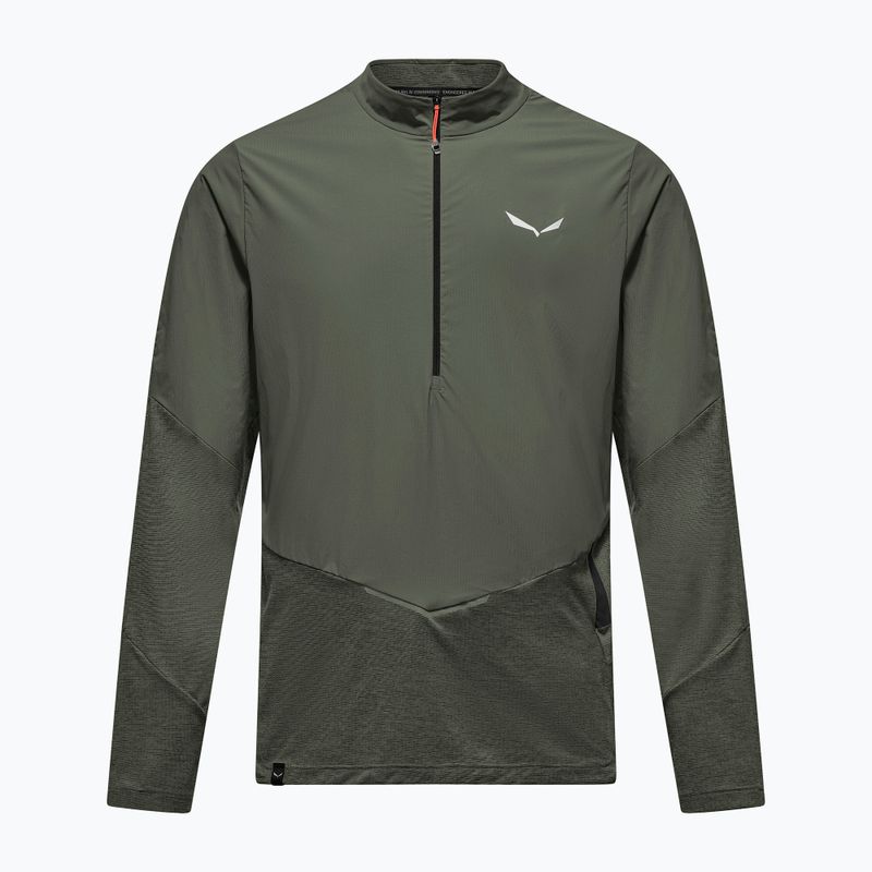 Vyriški marškinėliai ilgomis rankovėmis Salewa Pedroc Dry Wind Half Zip Tee faded green 6