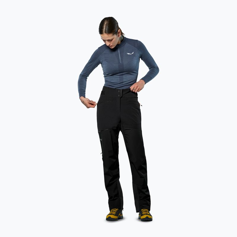 Moteriškos žygių kelnės Salewa Ortles Duratretch/Stormwall black out 2