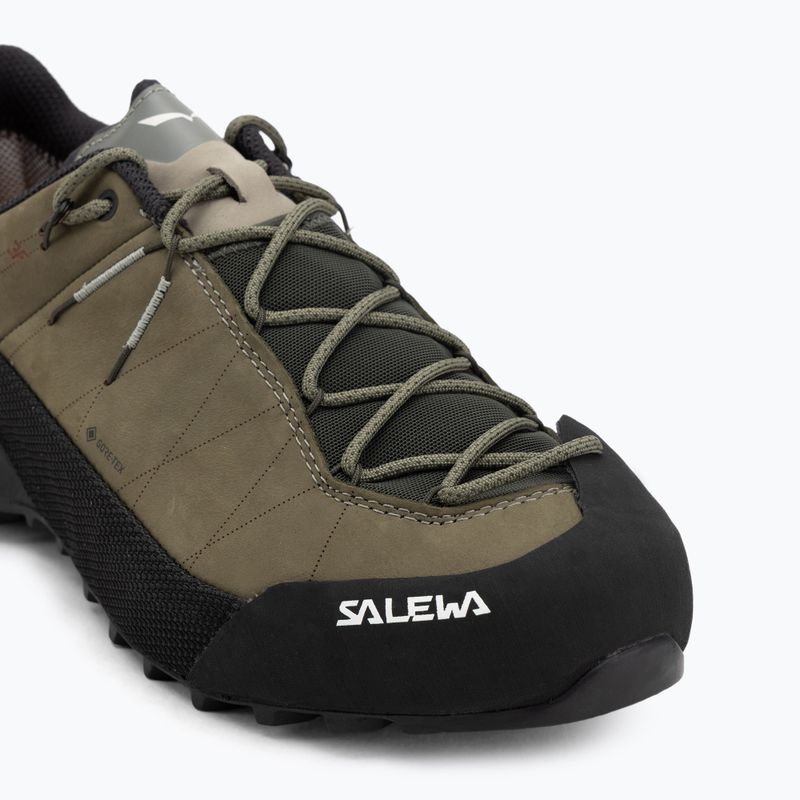 Vyriški priėjimo prie trasų batai Salewa Wildfire Leather 2 GTX faded green/black 7