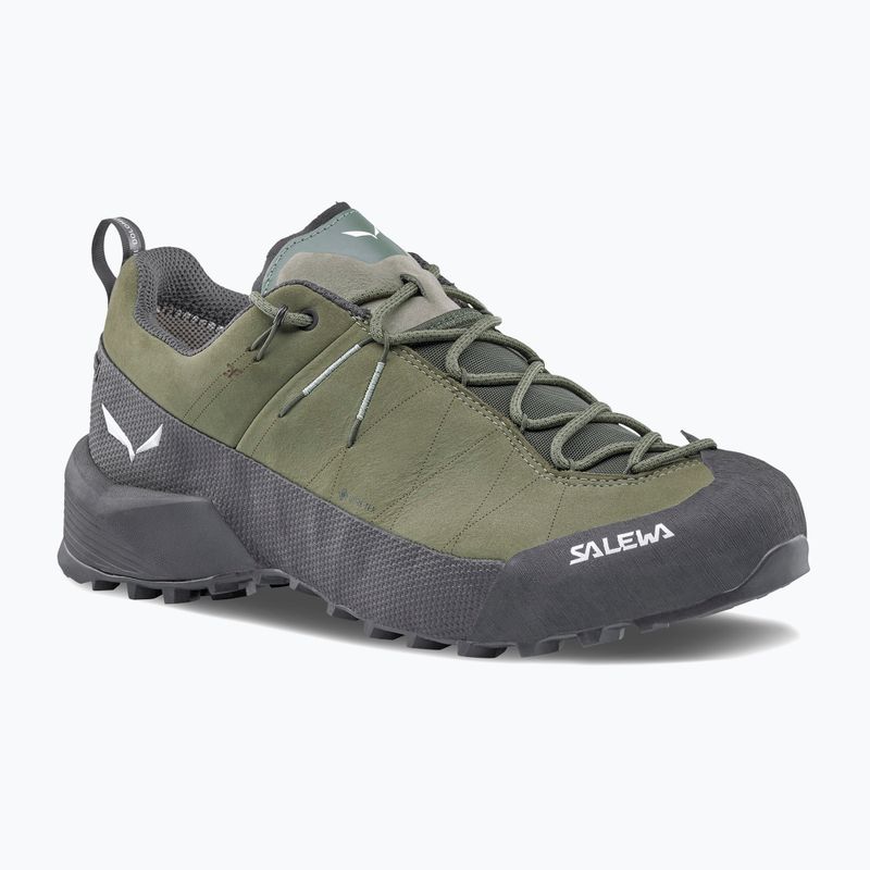 Vyriški priėjimo prie trasų batai Salewa Wildfire Leather 2 GTX faded green/black 8