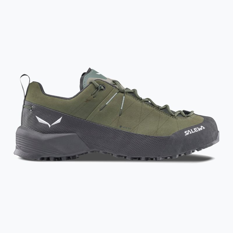 Vyriški priėjimo prie trasų batai Salewa Wildfire Leather 2 GTX faded green/black 9