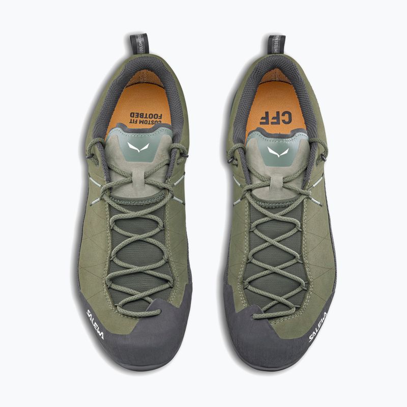 Vyriški priėjimo prie trasų batai Salewa Wildfire Leather 2 GTX faded green/black 11