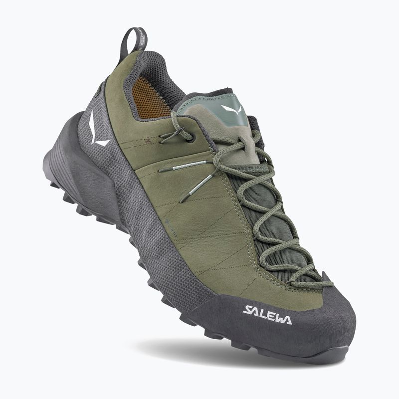 Vyriški priėjimo prie trasų batai Salewa Wildfire Leather 2 GTX faded green/black 13