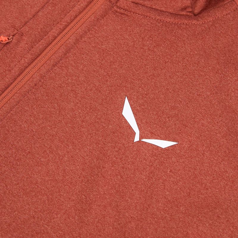 Moteriškas žygio džemperis Salewa Agner Hybrid PL/DST FZ Hoody etruscan red melange 3