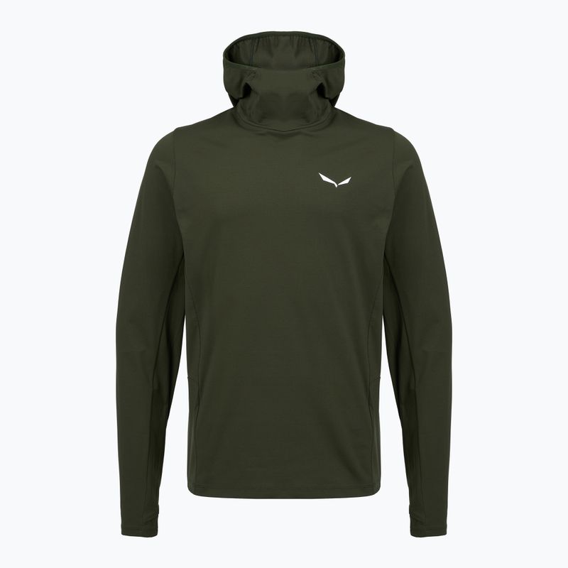 Vyriškas žygio džemperis Salewa Puez Sun Hoodie dark olive
