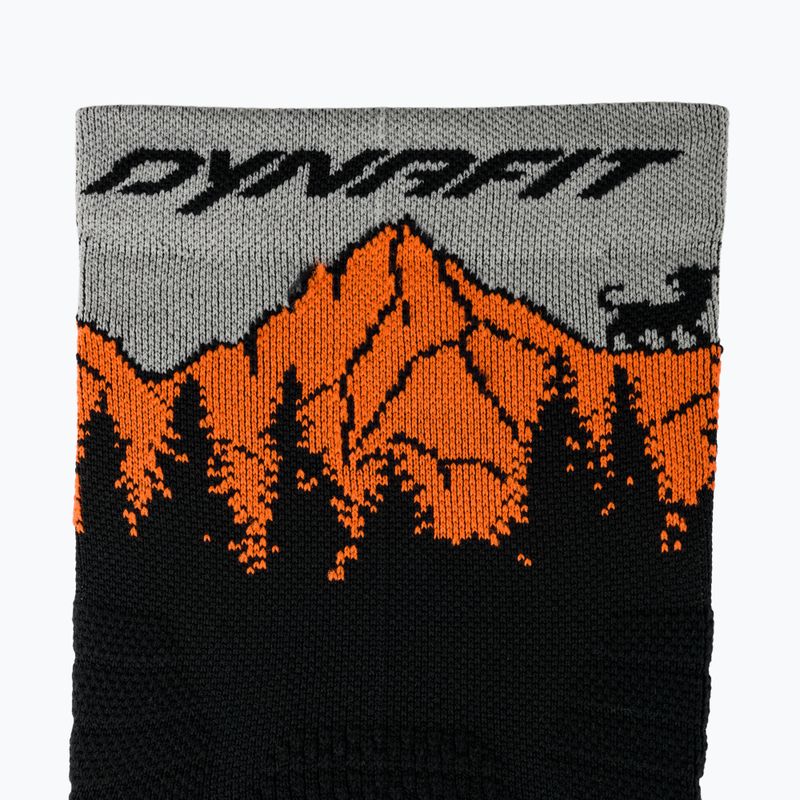 Kojinės DYNAFIT Traverse Crew black out ultra orange/4220 3