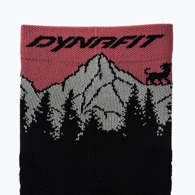 Kojinės DYNAFIT Traverse Crew black out ultra coral/6a10 3