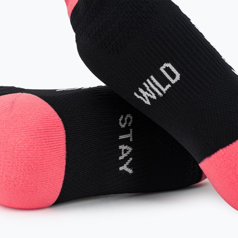 Kojinės DYNAFIT Traverse Crew black out ultra coral/6a10 6
