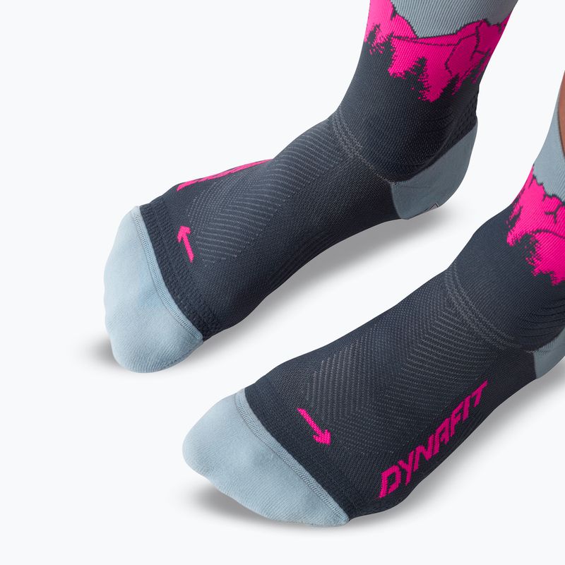 Kojinės DYNAFIT Traverse Crew cinder pink glo/6070 9
